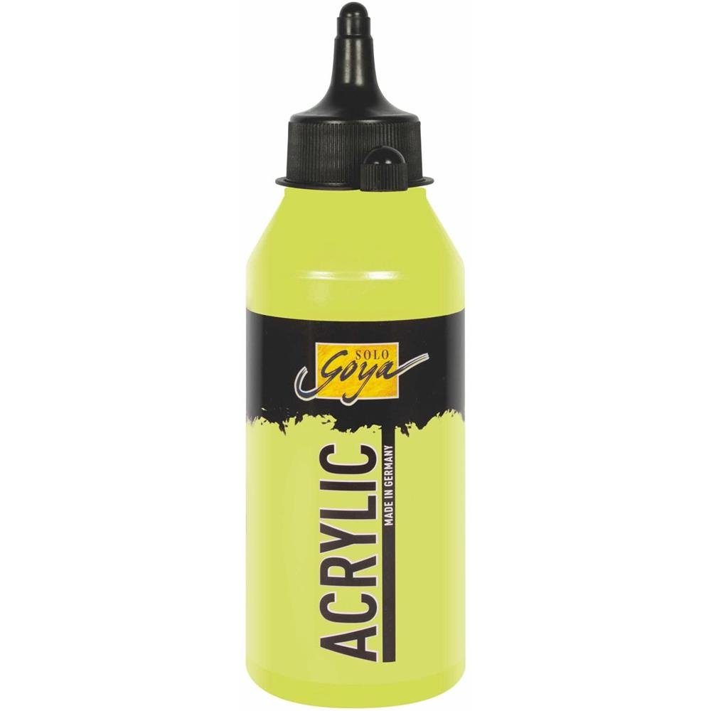 Goya Solo Acrylic Kreativset Flasche Lichtgrün, Acrylfarbe Kreul 250 ml Wasserbasis