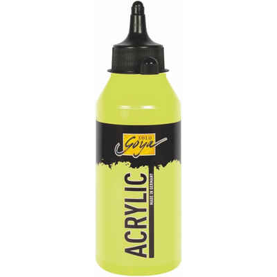 Kreul Kreativset Solo Goya Acrylic Lichtgrün, 250 ml Flasche Acrylfarbe Wasserbasis