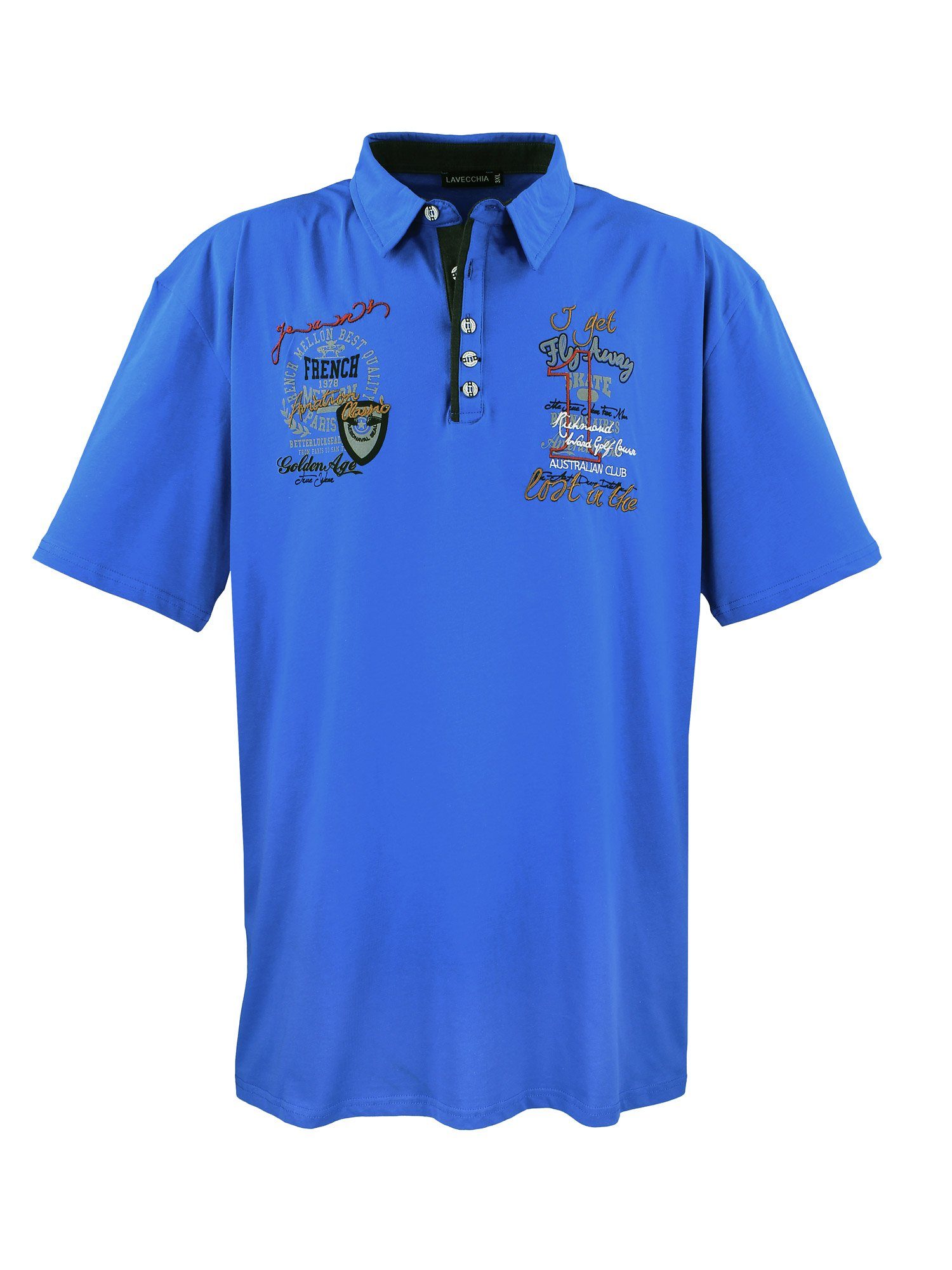 Lavecchia Poloshirt Übergrößen Herren Polo Shirt LV-3101 Herren Polo Shirt royalblau | Rundhalsshirts