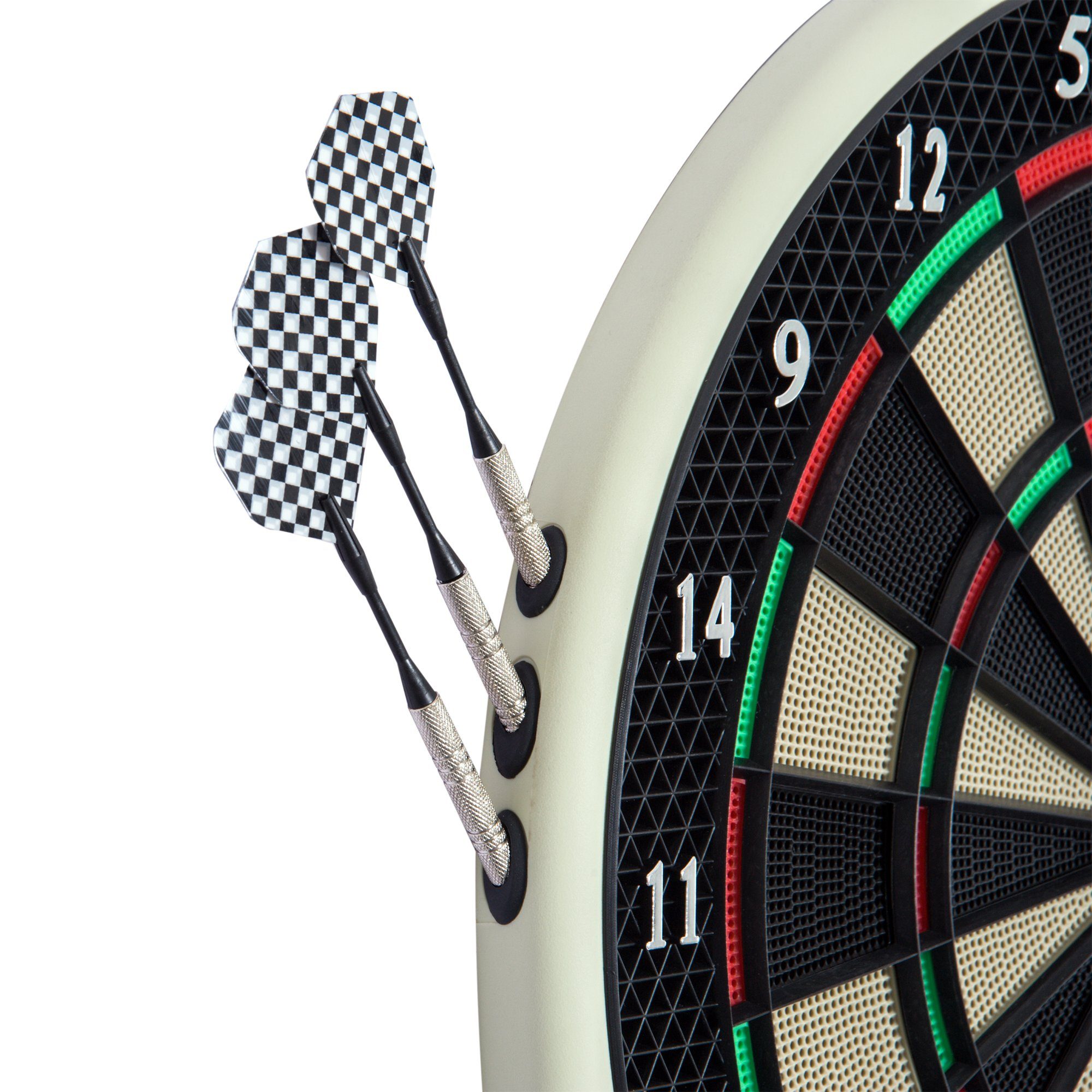 Homcom Elektrische Dartscheibe Dartboard Profi Dart Scheibe 8 Spieler