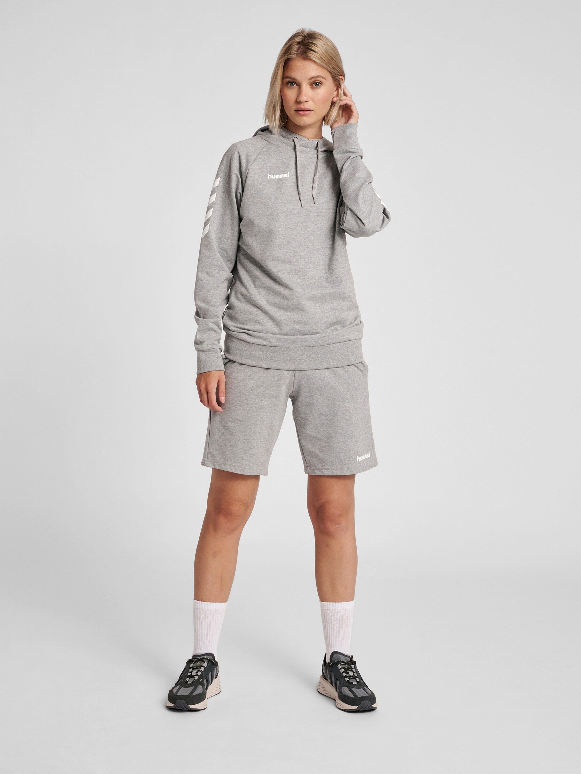 Sweatshirt (1-tlg) Plain/ohne Details hummel Grau