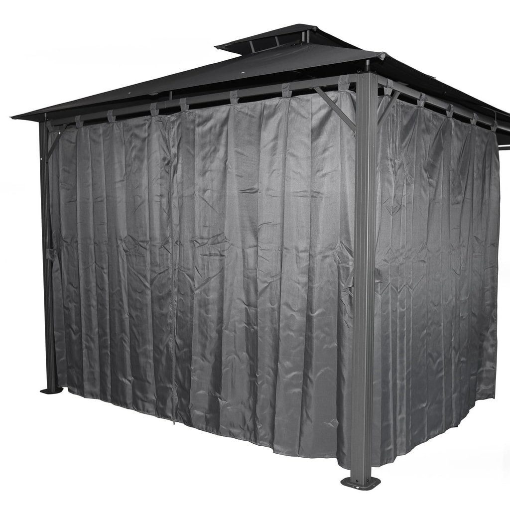 Hecht Pergola HECHT Gartenpavillon 4 x 3 m mit Aluminium-Stahl-Gestell, (HECHT Gartenpavillon 4 x 3 m mit Aluminium-Stahl-Gestell, HECHT Gartenpavillon 4 x 3 m mit Aluminium-Stahl-Gestell)