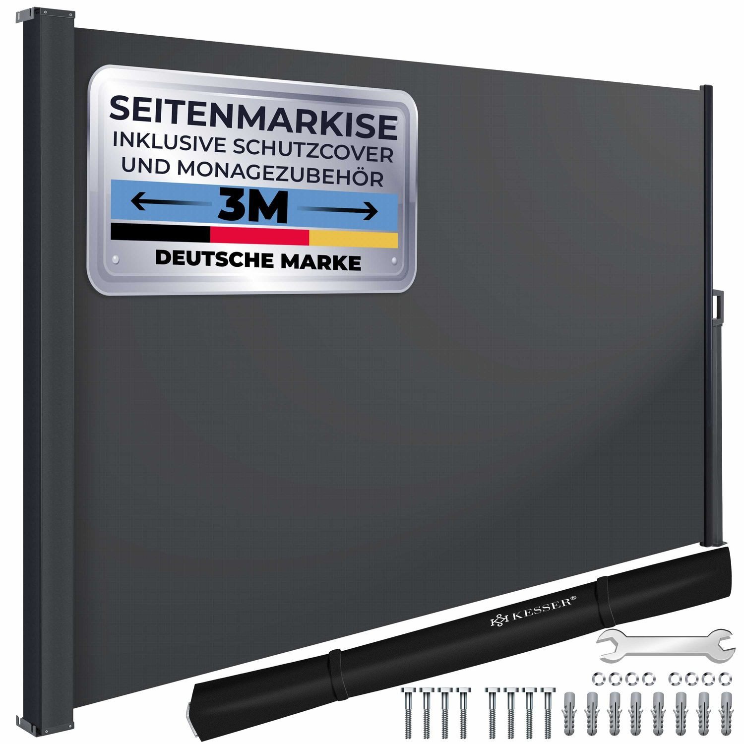 KESSER Seitenmarkise Seitenmarkise ausziehbar Markise Blickdicht günstig online kaufen