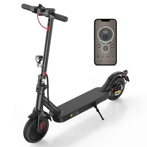 iscooter E-Scooter Scooter mit Straßenzulassung, 8,5 Zoll Wabenreifen, Doppelfederung, 350,00 W, 20,00 km/h, 30 KM Reichweite, klappbar, Duales Bremssystem, Belastung bis 120kg