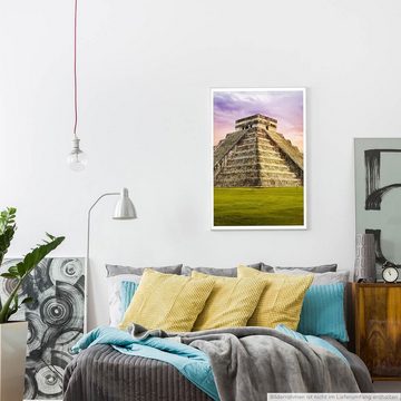 Sinus Art Poster Architekturfotografie 60x90cm Poster Kukulkan Tempel der Maya Mexico