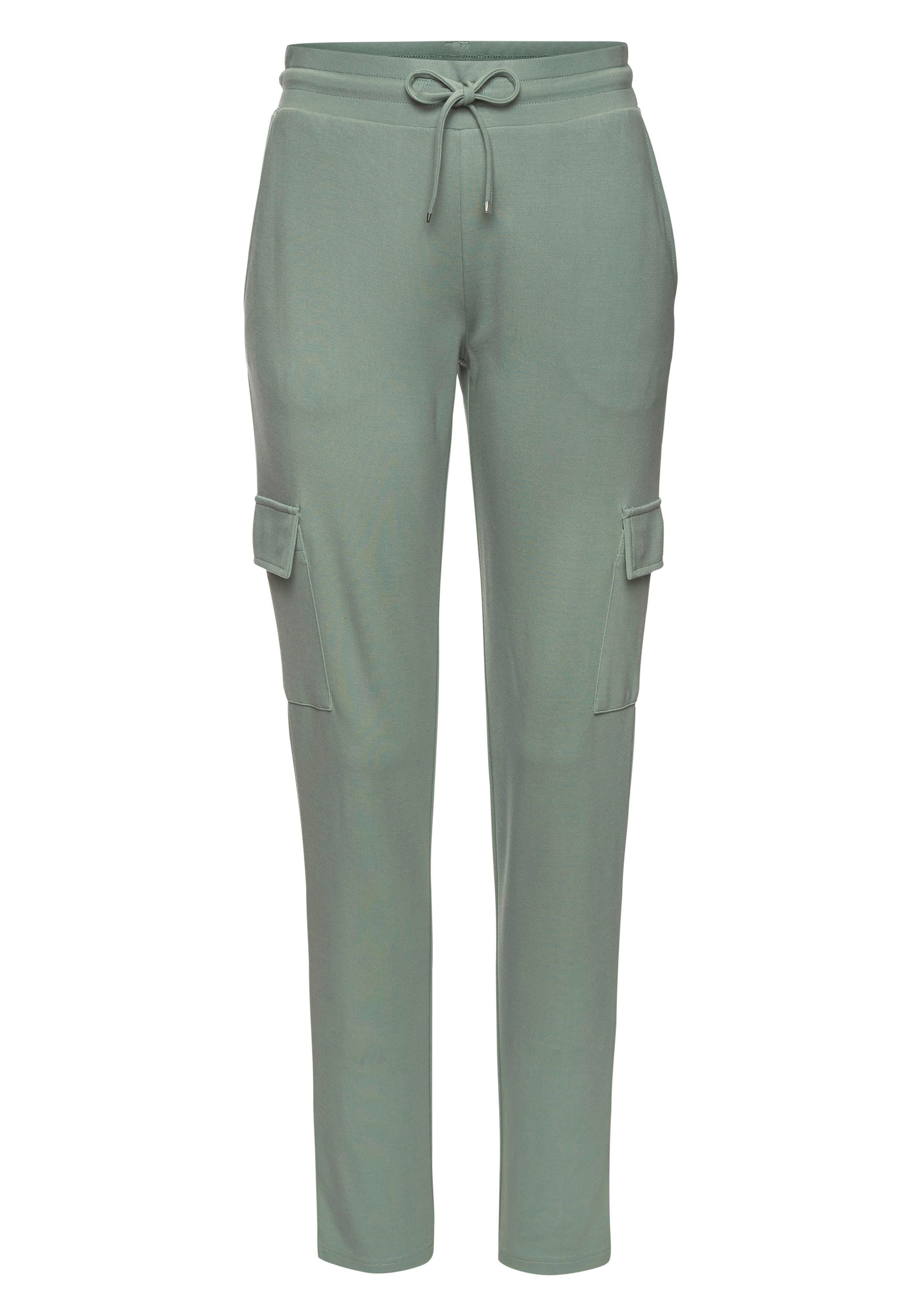 LASCANA Cargohose in weich fließendem Material, günstig online kaufen