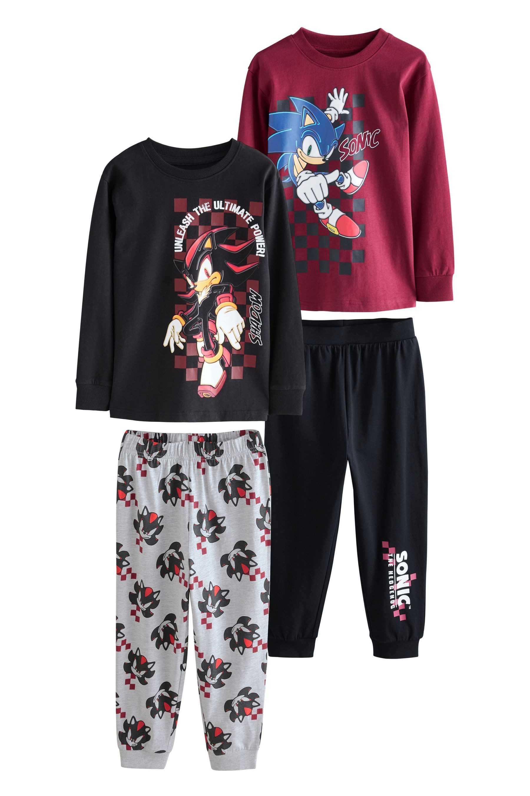 Pyjama 2er Pack lizenzierte Fit Schlafanzüge, Jogginghose