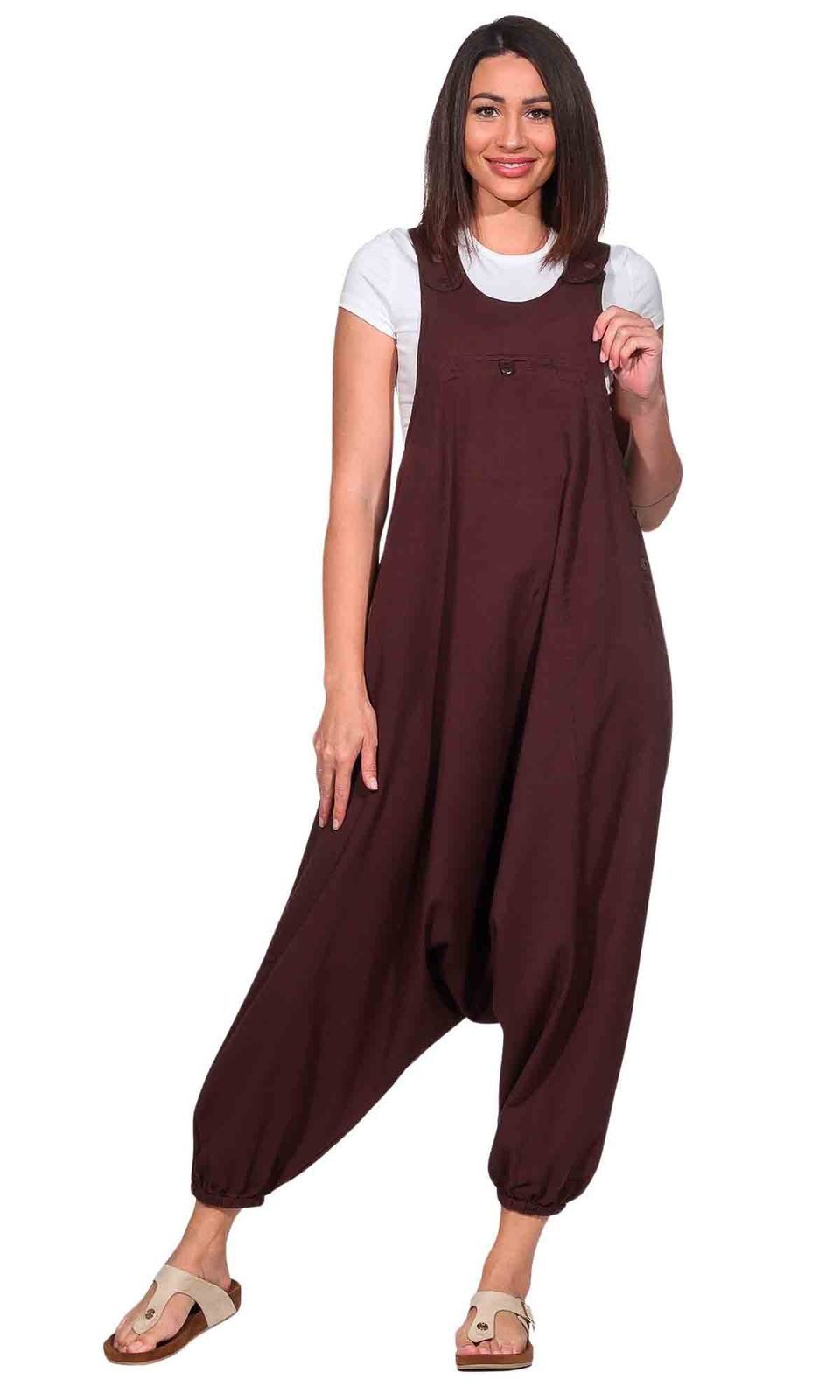KUNST UND MAGIE Haremshose Kunst und Magie Hippie Latzhose Haremshose Hose Psy Goa 70er Overall