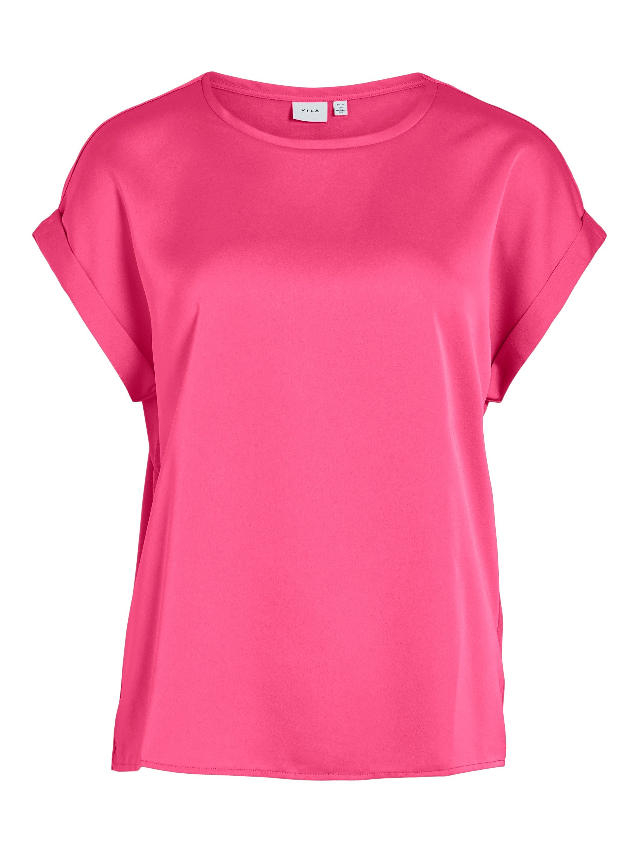 Vila Kurzarmshirt VIELLETTE S/S SATIN TOP günstig online kaufen