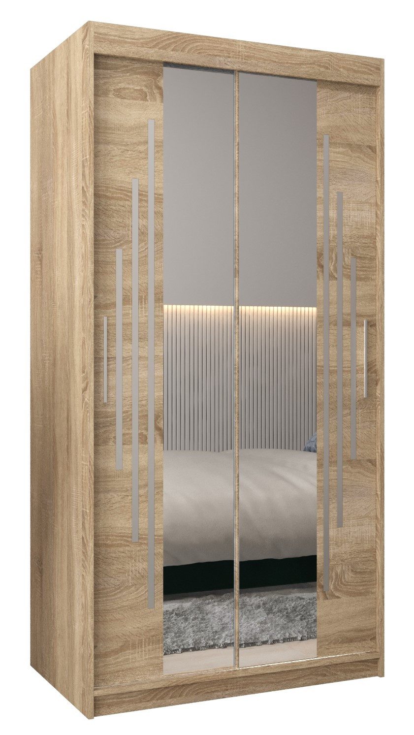 ABIKS MÖBEL Schwebetürenschrank YORK 1 Schlafzimmerschrank günstig online kaufen