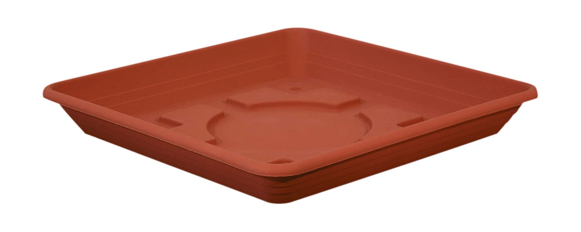 Geli Blumentopfuntersetzer Geli Untersetzer Nora Terrakotta – 29x29cm Quadratisch Kunststoff