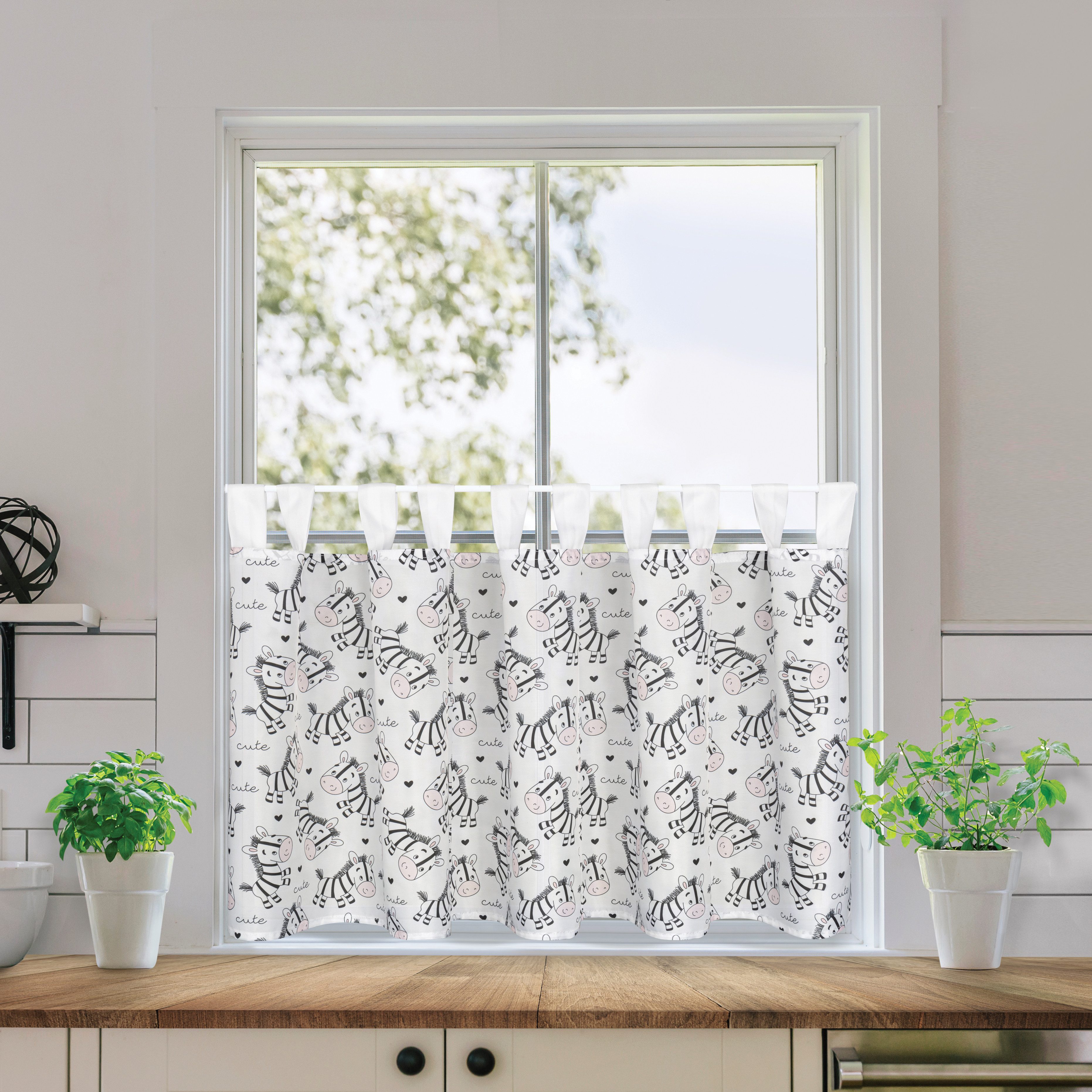 Gerster Scheibengardine Maja (1 St), Schlaufen, halbtransparent, Halbtransparente Scheibengardine "Maja"