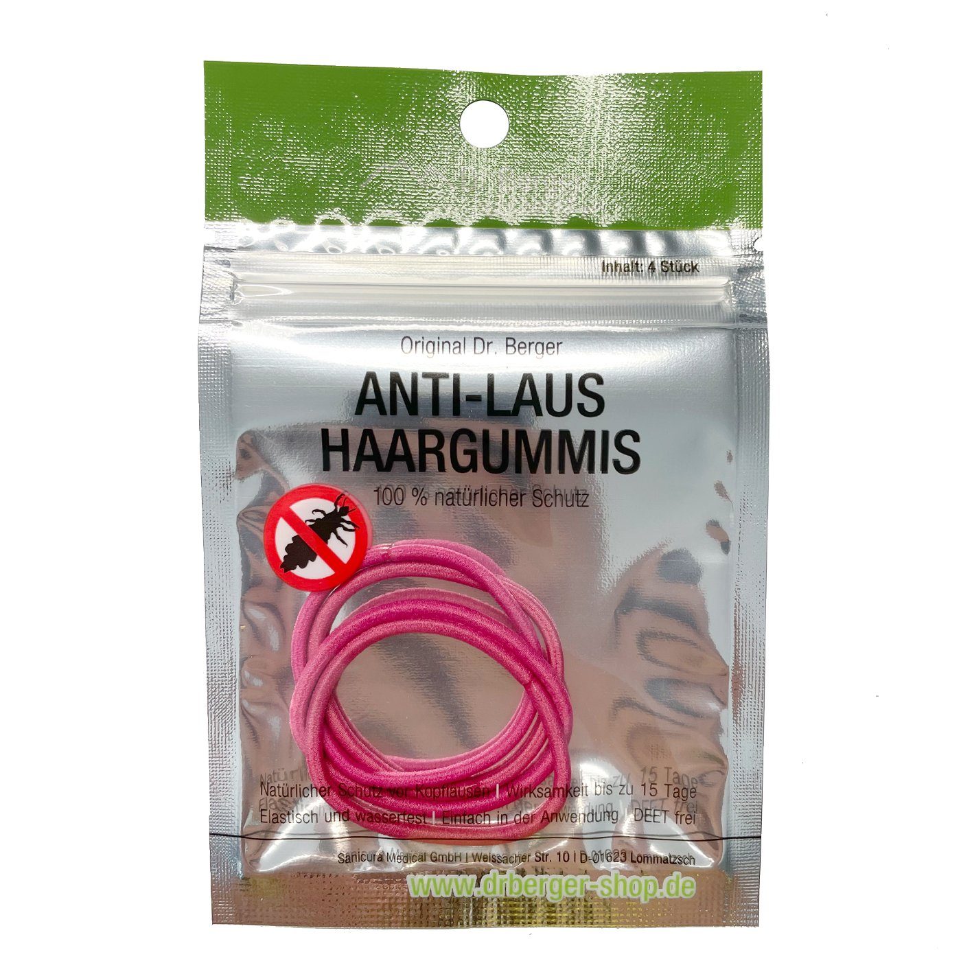 % - Haargummi Haargummis, Gesunder Anti-Laus und Berger 100 Dr. wirksamer Schutz 20-tlg., Spar-Set, Läusen natürlich bei