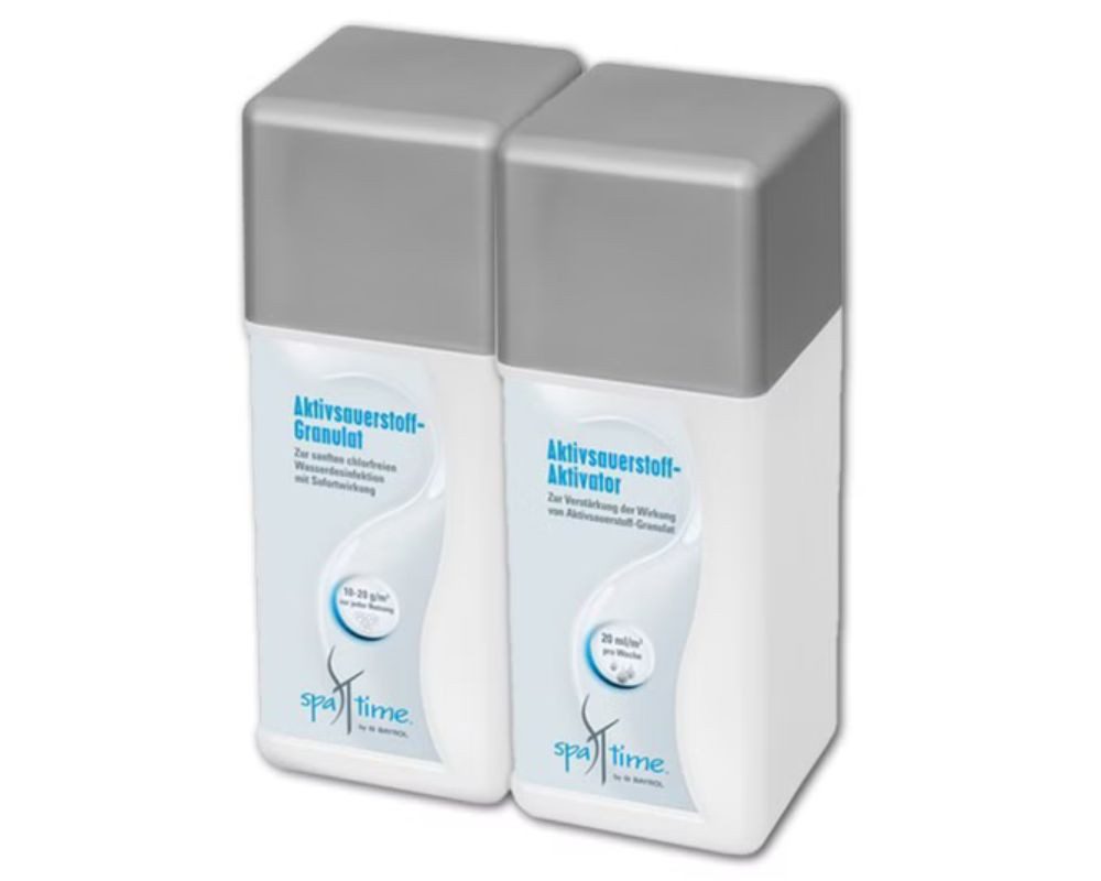 Bayrol Poolpflege SpaTime Set Aktivsauerstoff Granulat + Aktivsauerstoff Aktivator