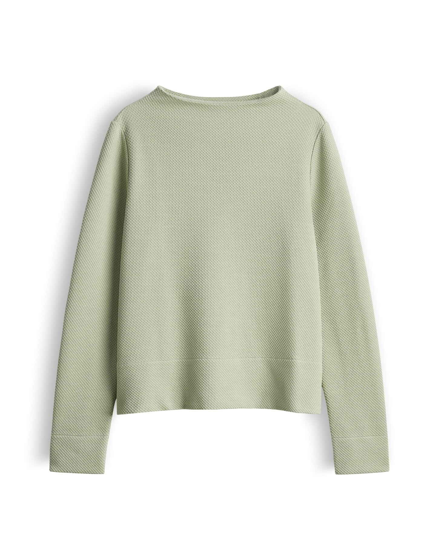 OPUS Sweatshirt Sweatshirt mit Struktur Regular Fit Vielseitig kombinierbar für casual Looks