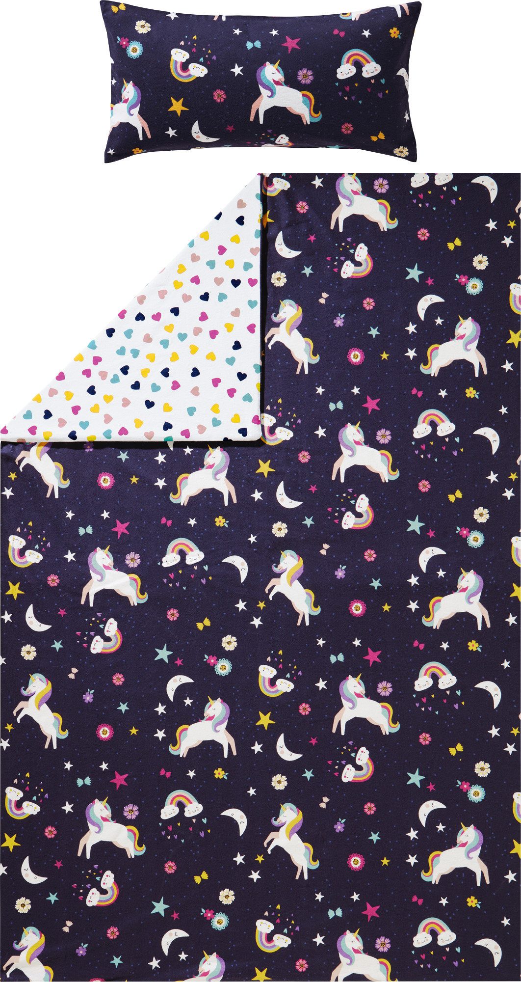 Erwin Müller Kinderbettwäsche Kinder-Wendebettwäsche, Biber, Blumen günstig online kaufen