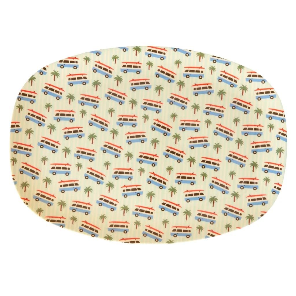 rice Plastikteller RICE Тарелки - Cars Print, Melamin, Größe: Rechteckig
