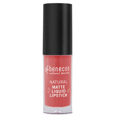 Benecos Lippenstift Matte Liquid Lipsticks coralkiss, 5 ml