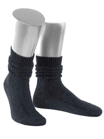 Moschen-Bayern Традиційні шкарпетки Традиційні шкарпетки Trachtenstrumpf Herren Trachtenstümpfe Wollsocken Zopfmuster