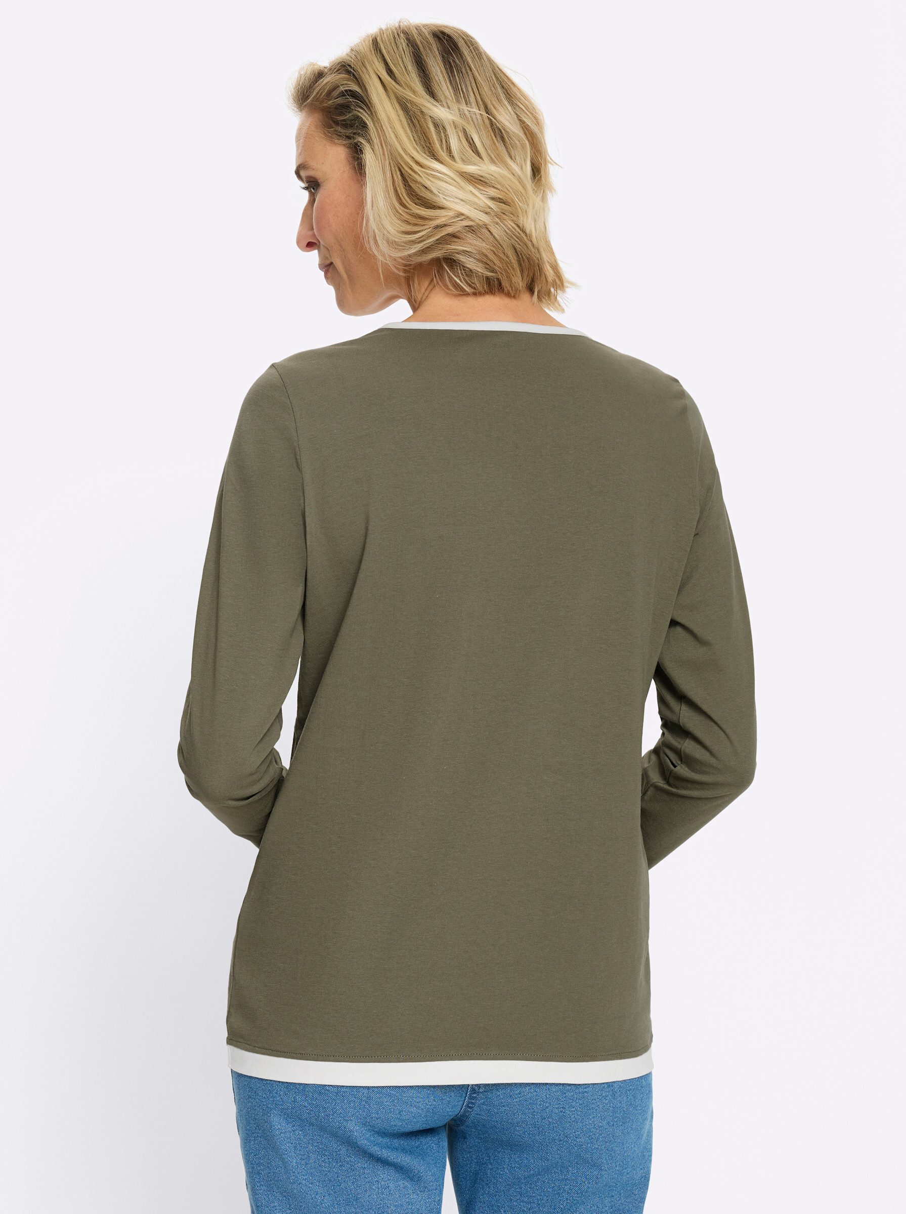 Sieh an! T-Shirt Langarm-Shirt Langarm