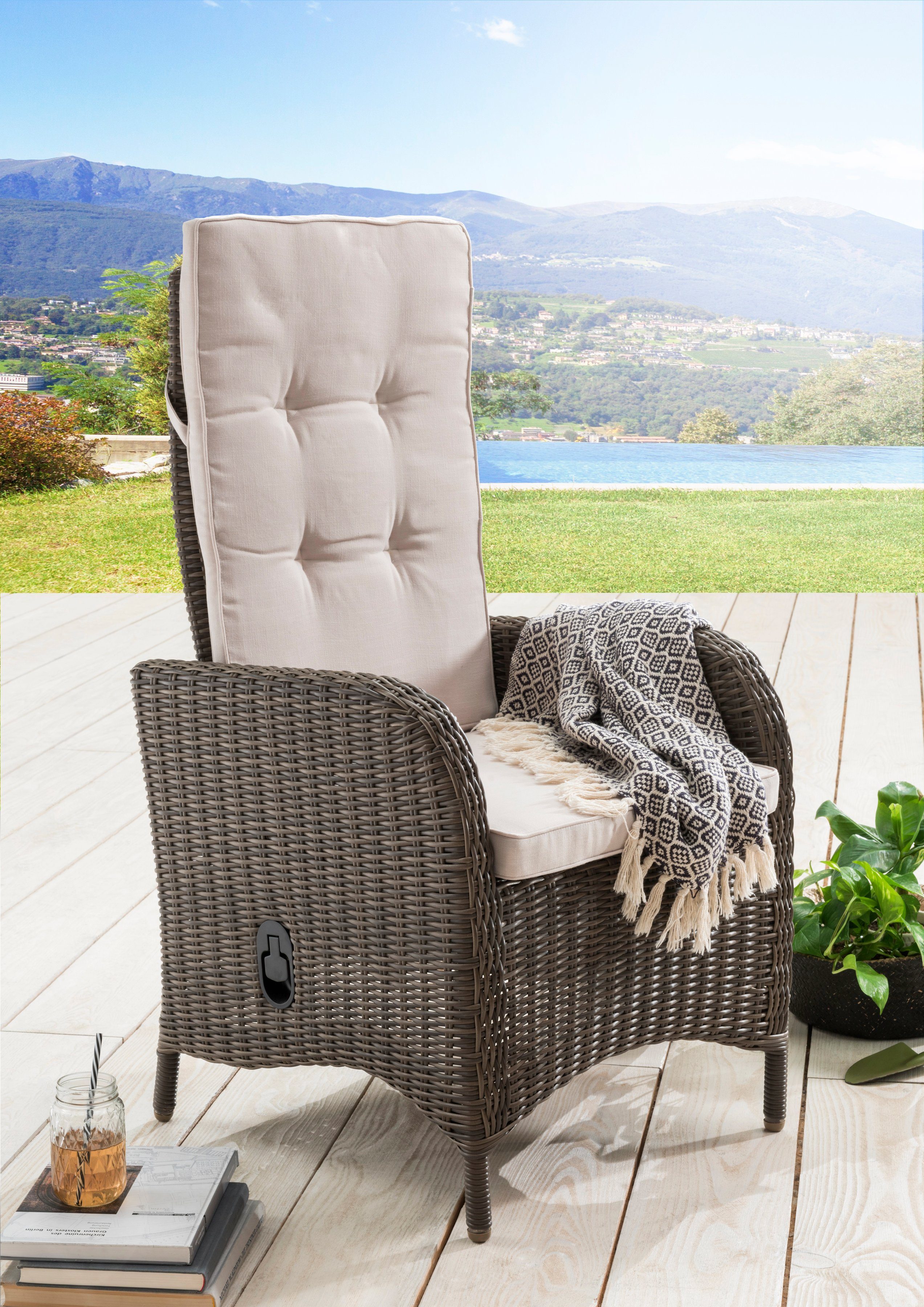 Destiny Hochlehner »Palma« (Set, 2 St), 2er Set, Polyrattan