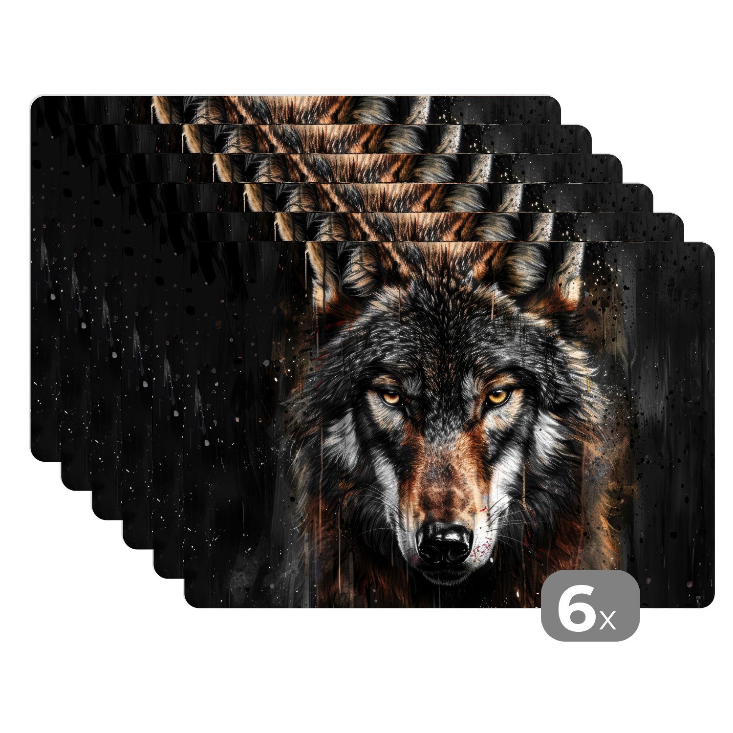 MuchoWow Platzset Tiere - Wolf - günstig online kaufen