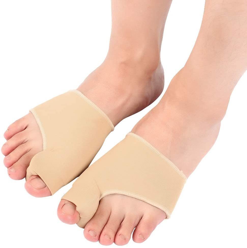 COOL-i ® Hallux-Bandage Hallux Valgus Zehenspreizer & Socken-Set,bei Ballenzeh, Zehenkorrektur mit Seitenschutz – Rutschfeste