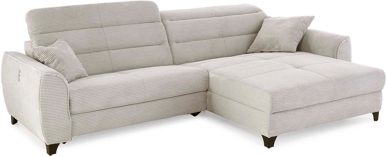 Jockenhöfer Gruppe Ecksofa Relaxfunktionen 120cm mit 2x One, Double breiten, elektromotorischen