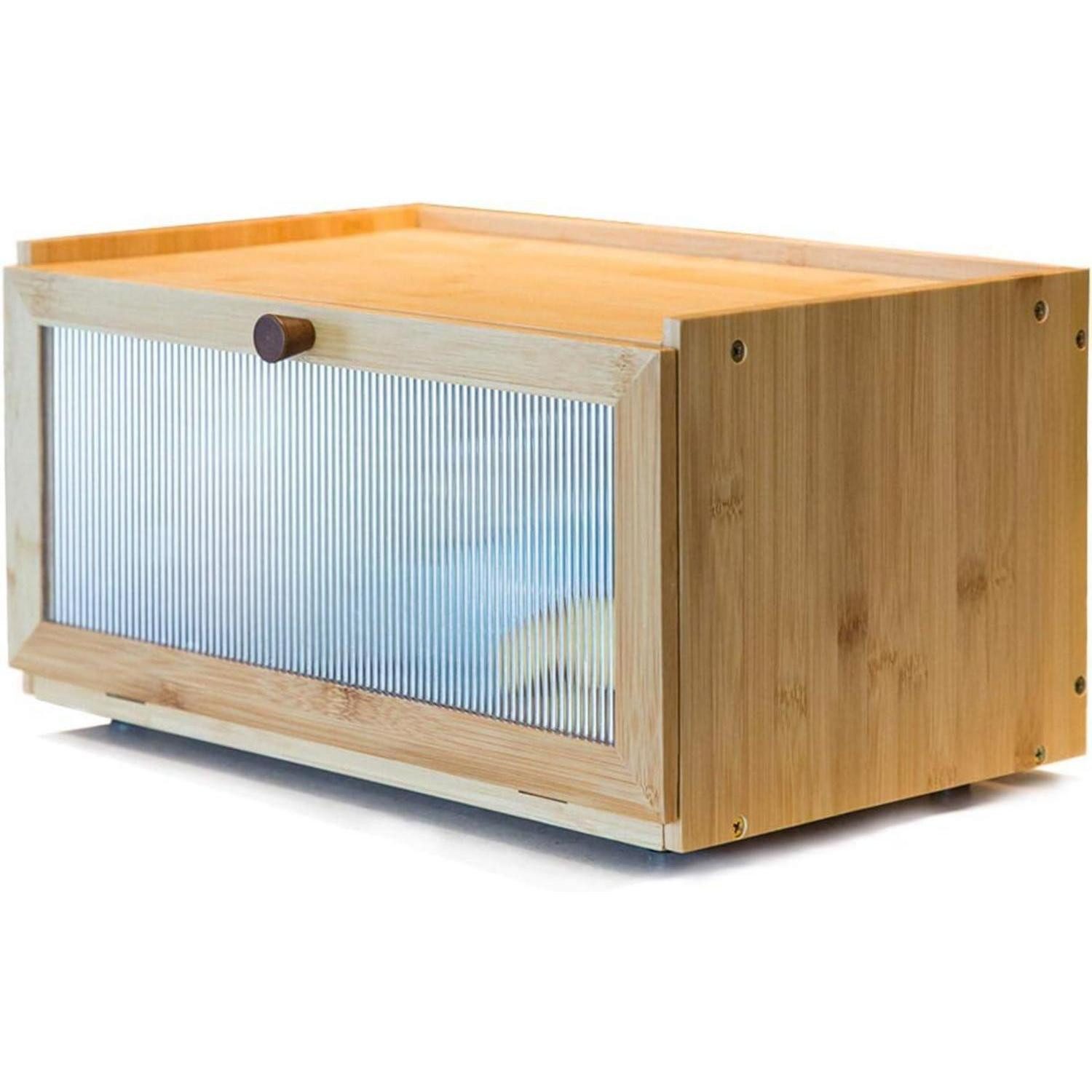 LuxusKollektion Brotkasten Brotkasten Holz Brotaufbewahrung Brotbox 40x25x20cm bambus, Naturmaterialien