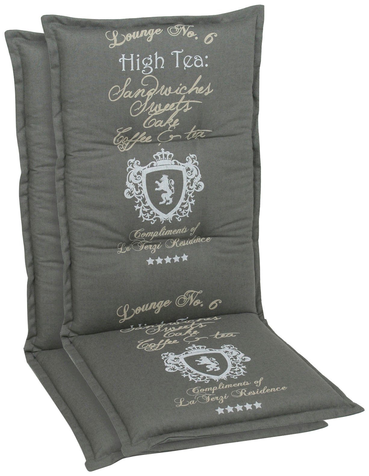 GO-DE Hochlehnerauflage High Tea, (Set, 2 St)