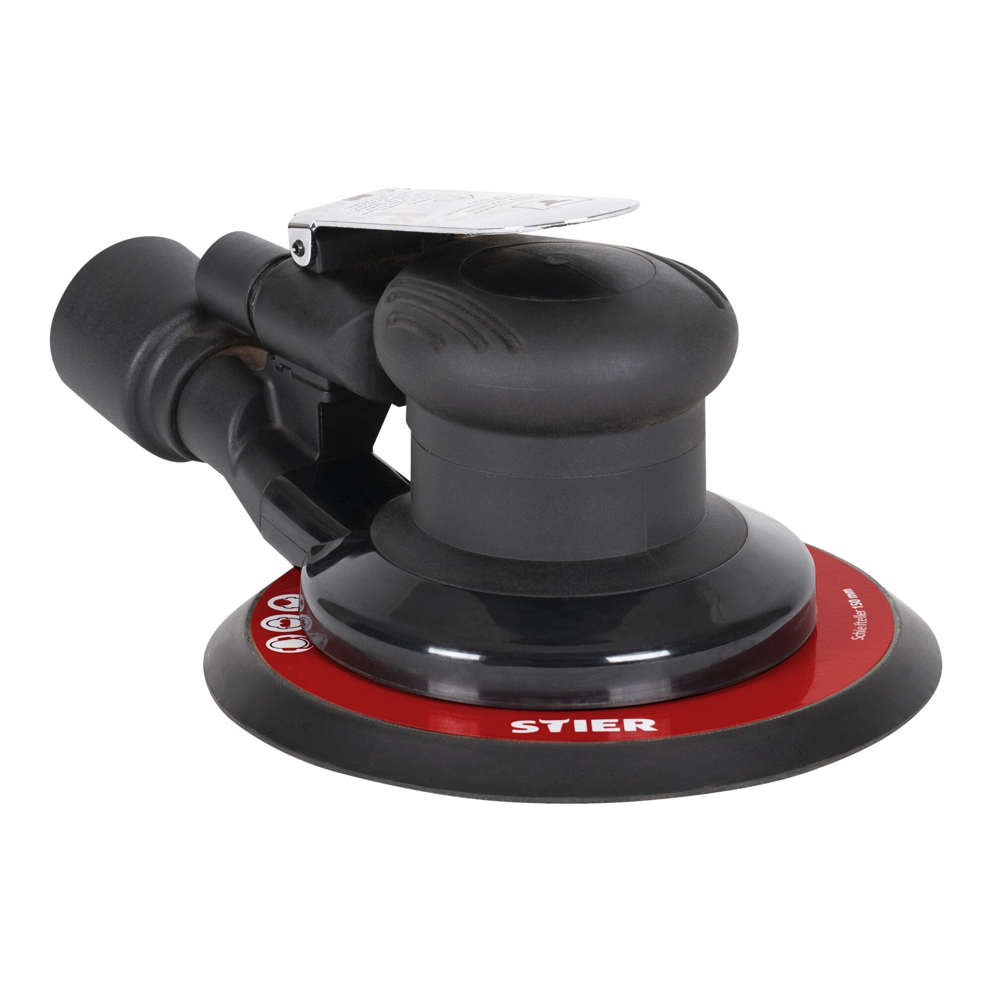 Stier Druckluft-Exzenterschleifer STIER Exzenterschleifer EXS-120 Länge 187 mm Schleifteller 150 mm geei