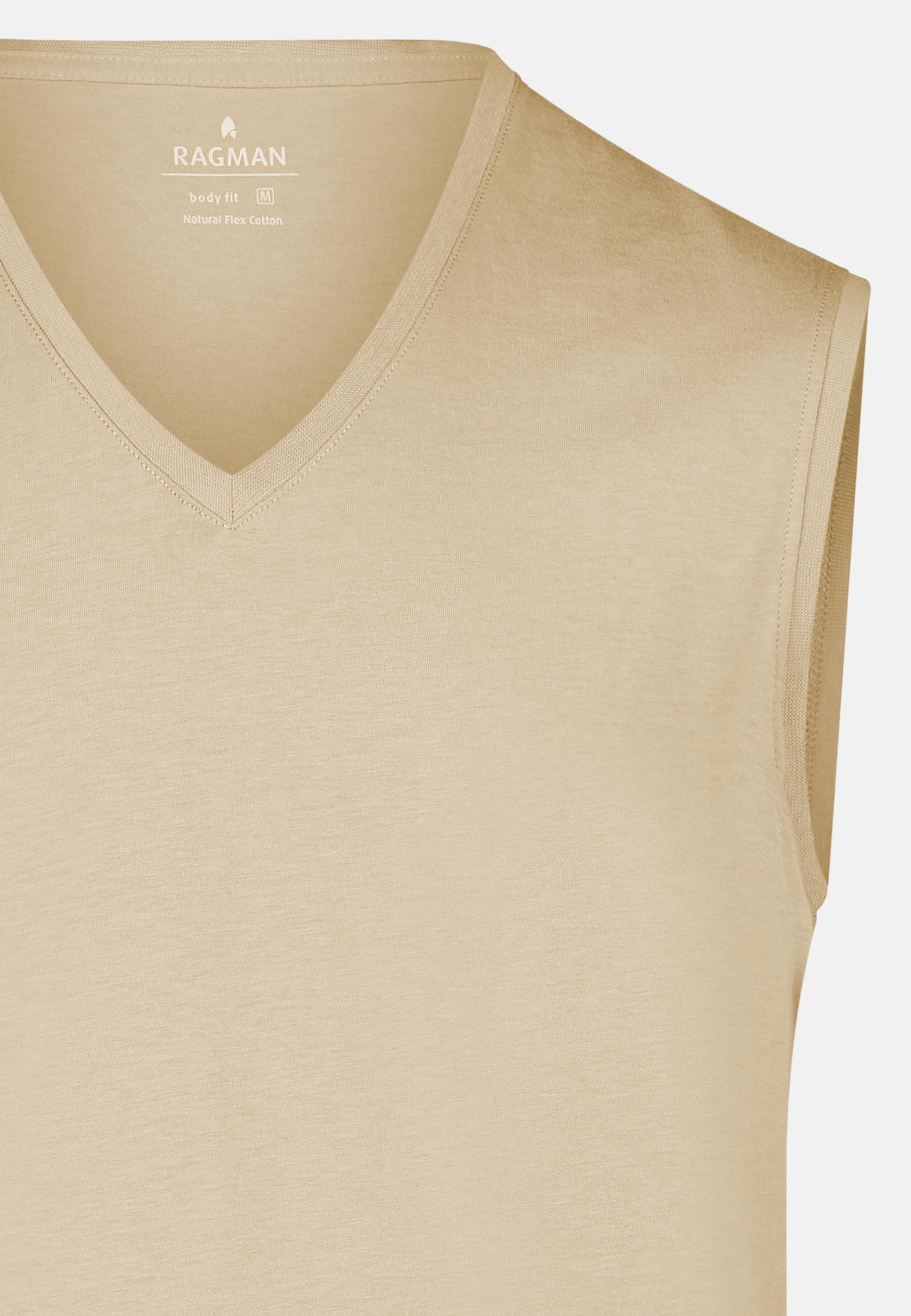 RAGMAN Unterhemd 2er Pack Basic (Spar-Set, 2-St) Unterhemd / Tanktop - Baumwolle - Atmungsaktiv