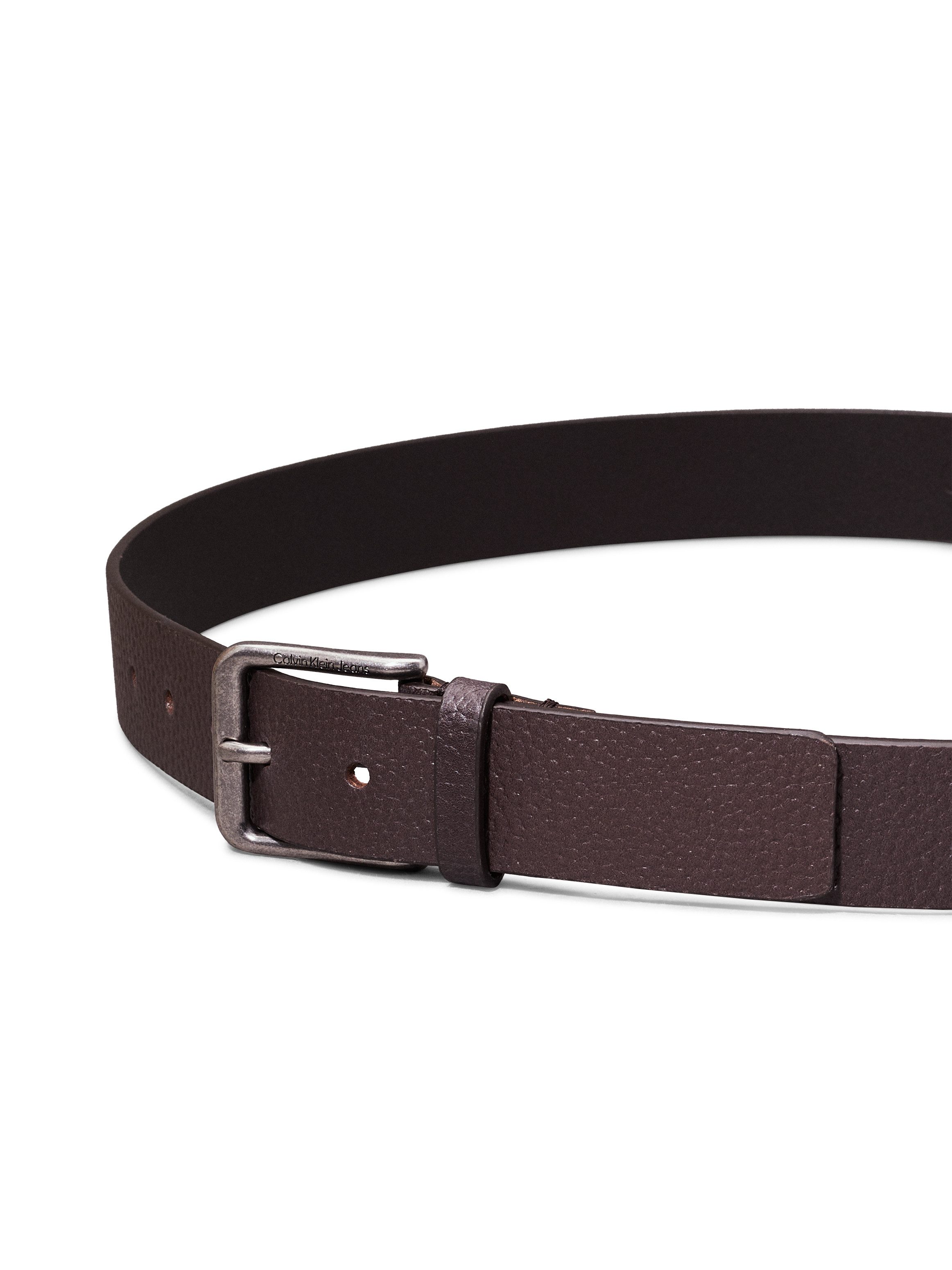 Calvin Klein Jeans Ledergürtel CLASSIC CASUAL BELT 35MM Logoprägung, Einfachdornschließe
