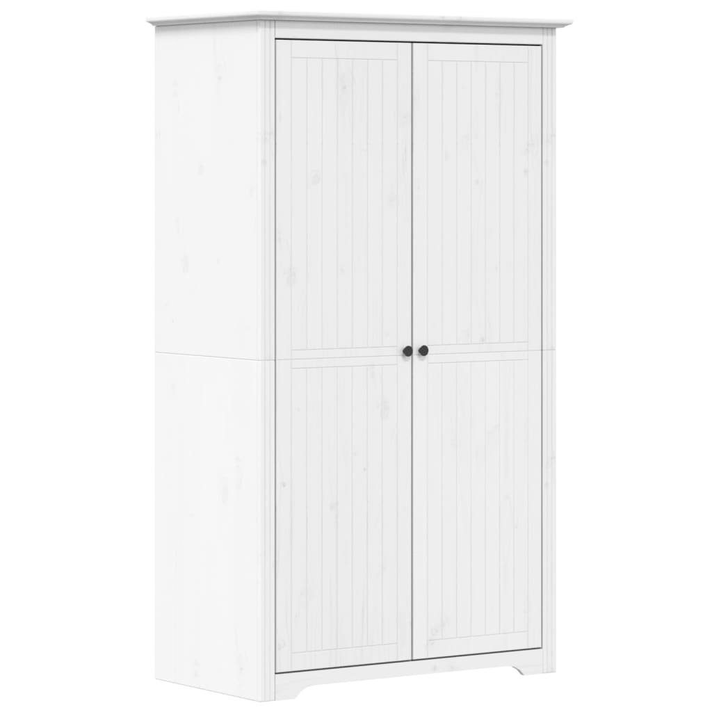 vidaXL Kleiderschrank Kleiderschrank BODO Weiß 101x52x176,5 cm Massivholz K günstig online kaufen