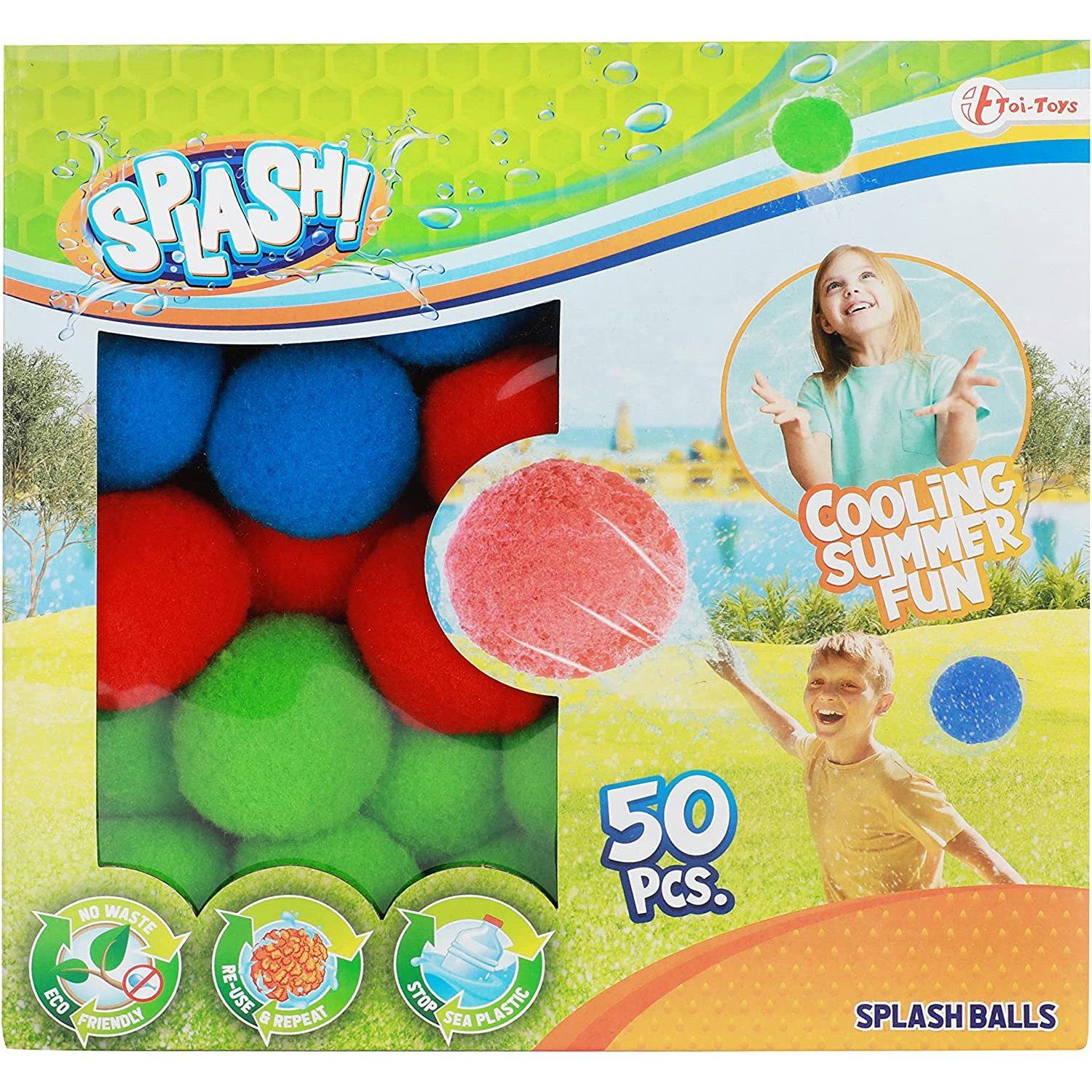 Badespielzeug SPLASH Super Splashbälle 5cm (50 Stück)