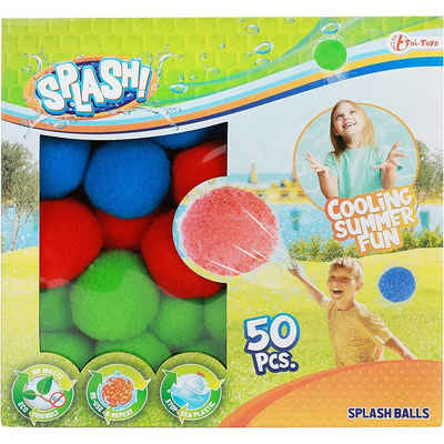 Toi-Toys Badespielzeug SPLASH Super Splashbälle 5cm (50 Stück), wiederverwendbar und nachhaltig