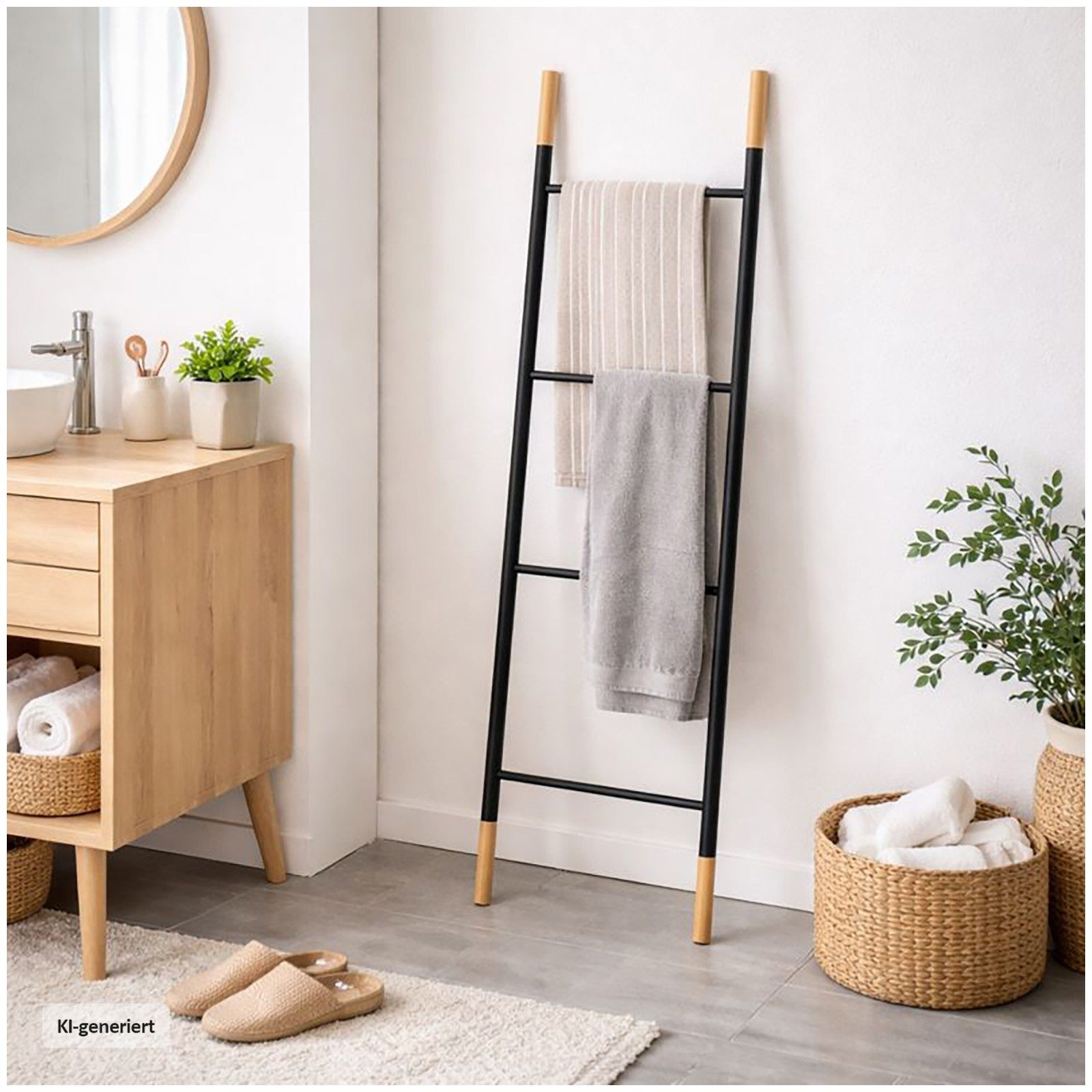 HTI-Line Handtuchleiter Handtuchleiter Bambus, Handtuchhalter Handtuchständer. Reduzierter Preis € 13,99. Unverbindliche Preisempfehlung € 29,99