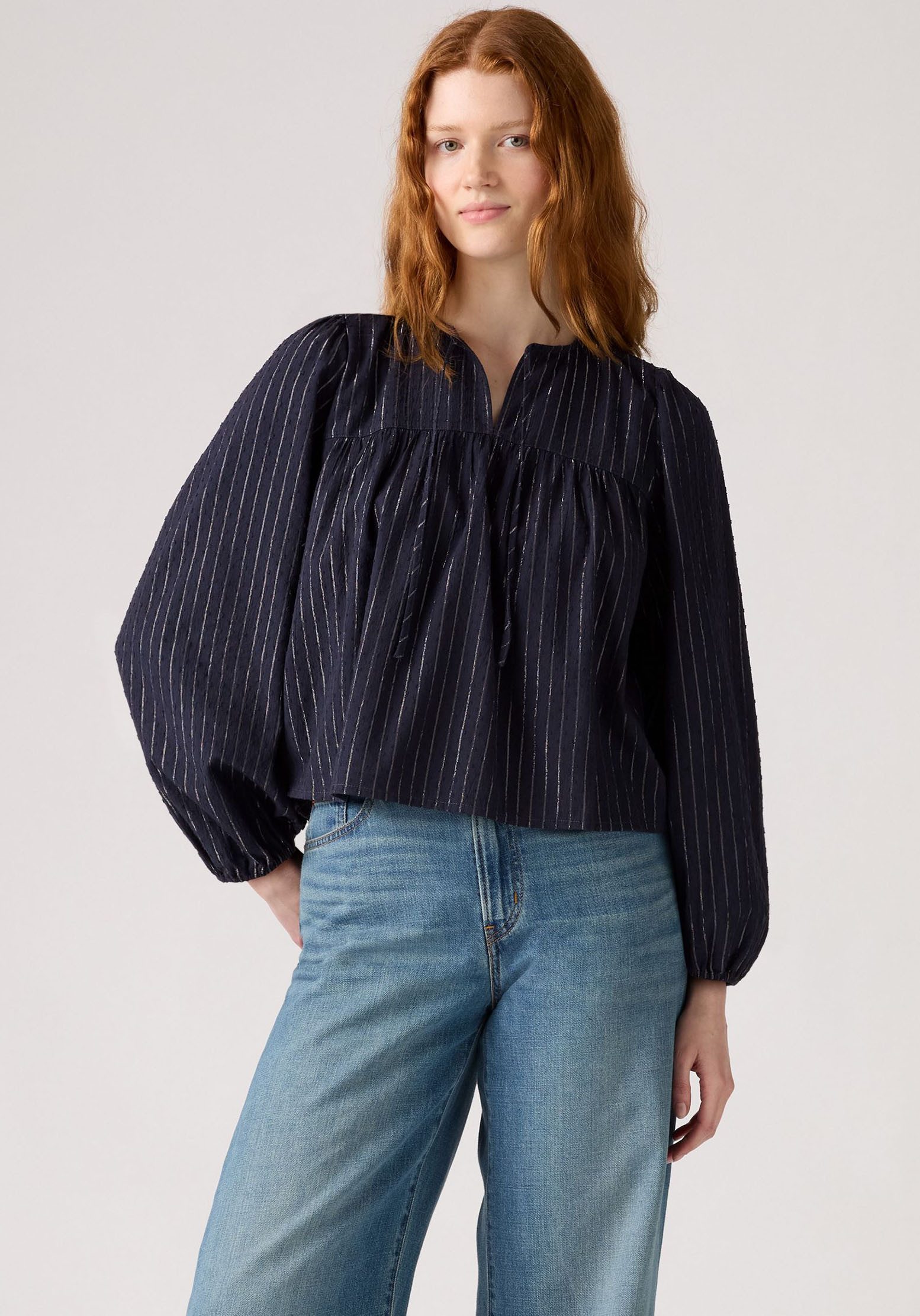 Levi's® Klassische Bluse JOSEPHINE LS HOLI mit elastischem Bund