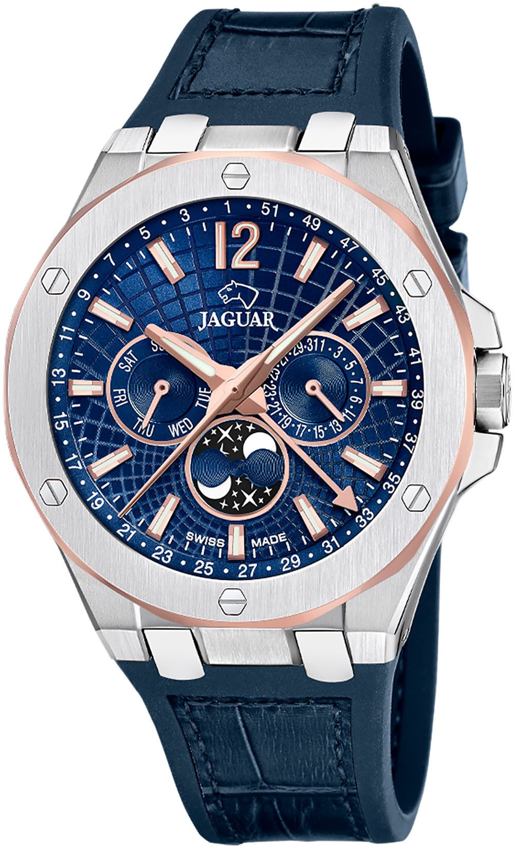 Jaguar Multifunktionsuhr Diplomatic Moonphase J1040/2, Quarzuhr, günstig online kaufen