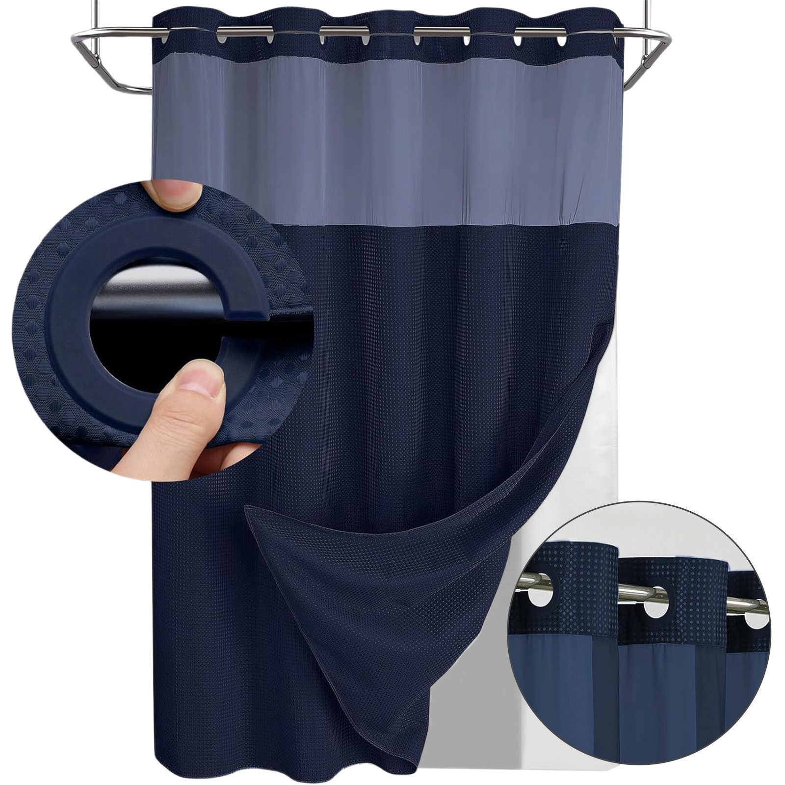 REDOM Duschvorhang Badevorhang Badezimmer Vorhang mit günstig online kaufen