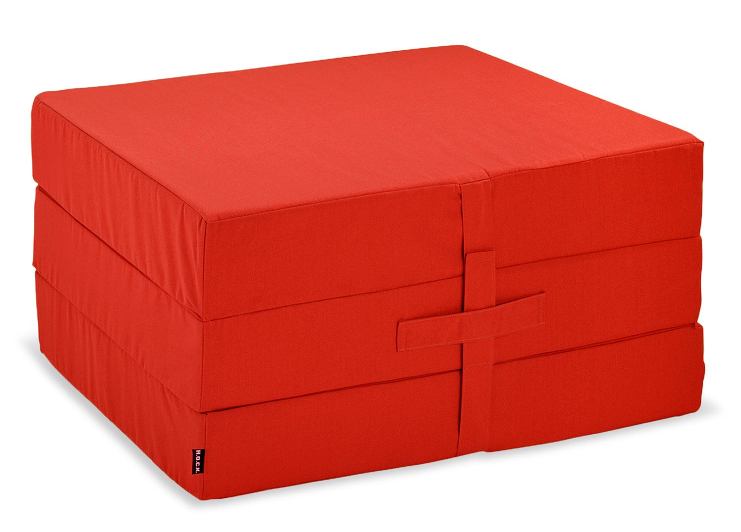 Klappmatratze H.O.C.K. Classic Uni Klappmatratze Clappy ausgeklappt 186x75x13cm rot, H.O.C.K.