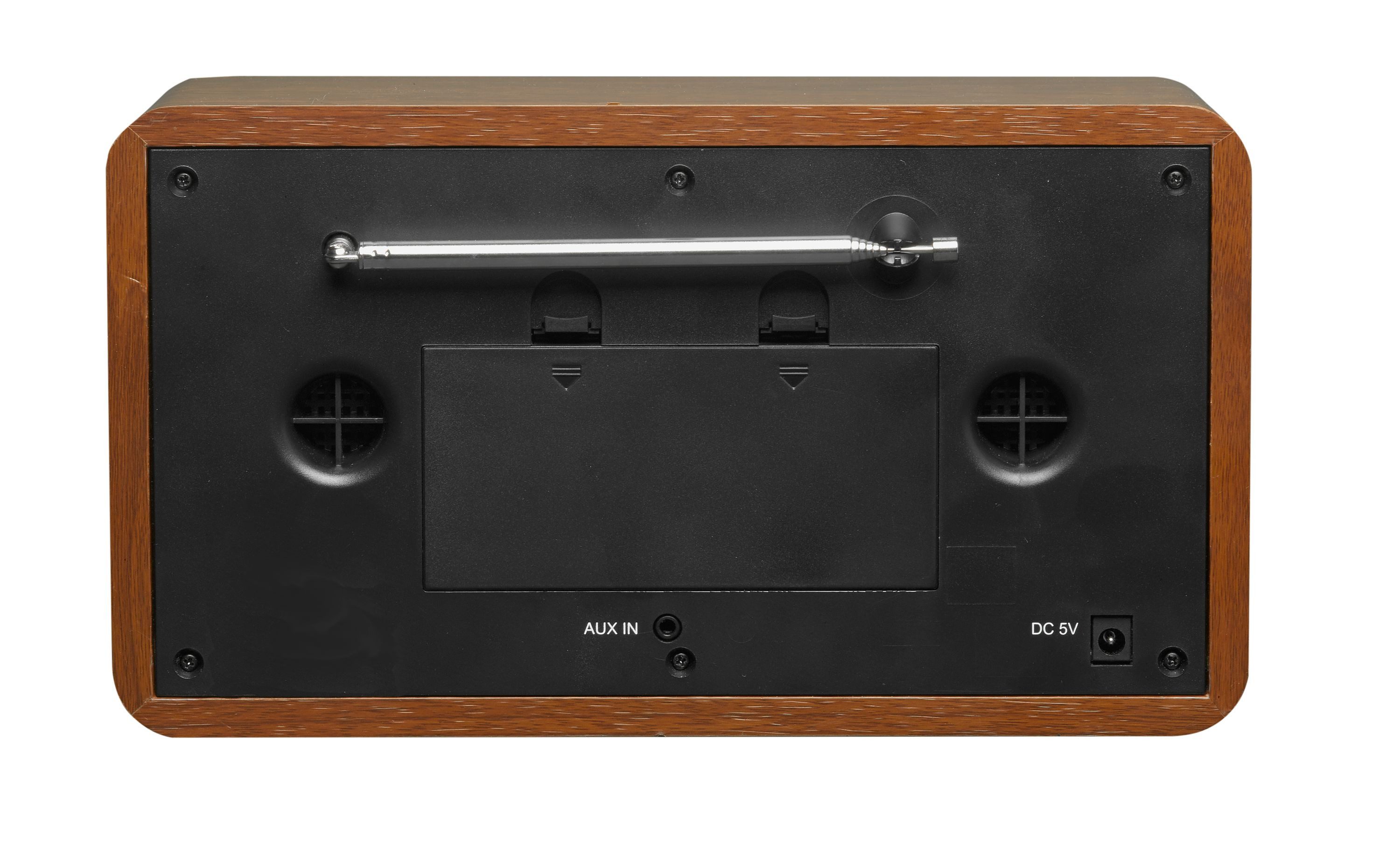Denver DAB-18 braun Radio (Echtholz-Retro-Design · DAB+ & FM · Bluetooth · Wecker)
