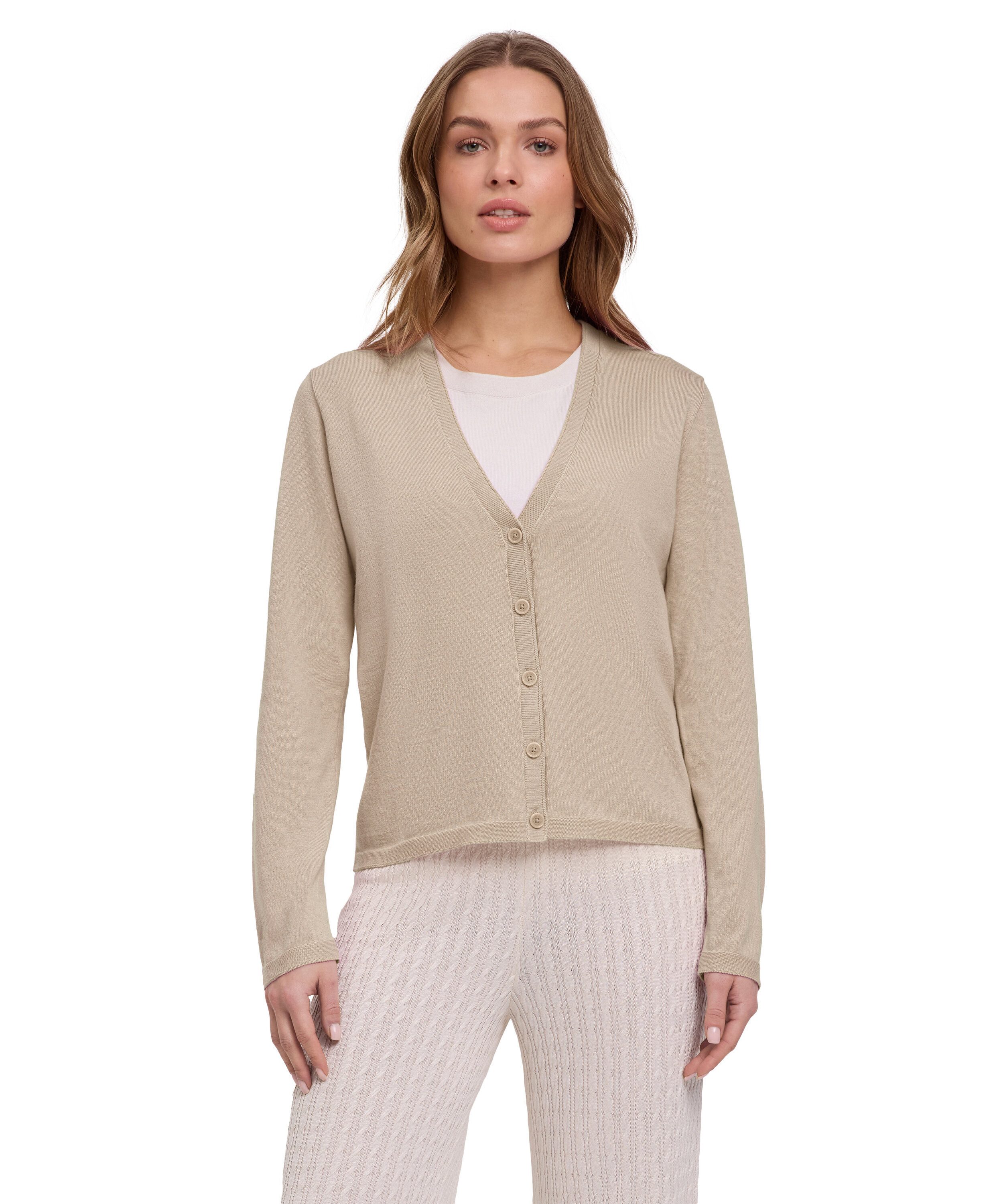 FALKE Strickjacke Cardigan mit Bio-Baumwolle (1-tlg) mit Bio-Baumwolle