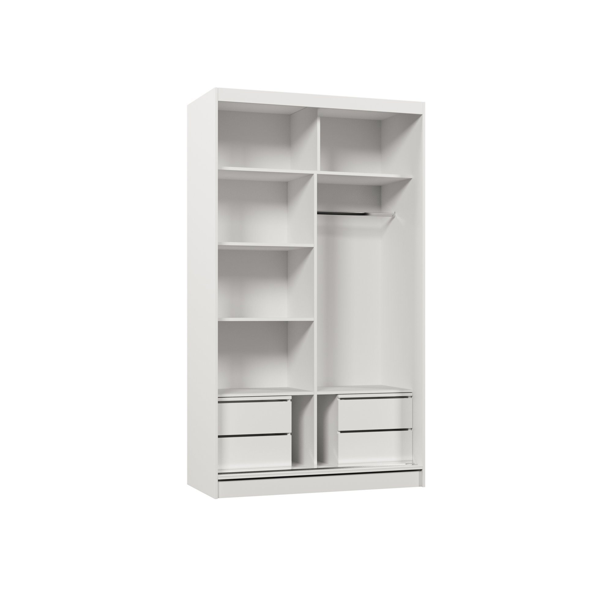 Beautysofa Schwebetürenschrank Gaja (weiß, schwarz, graphit, günstig online kaufen