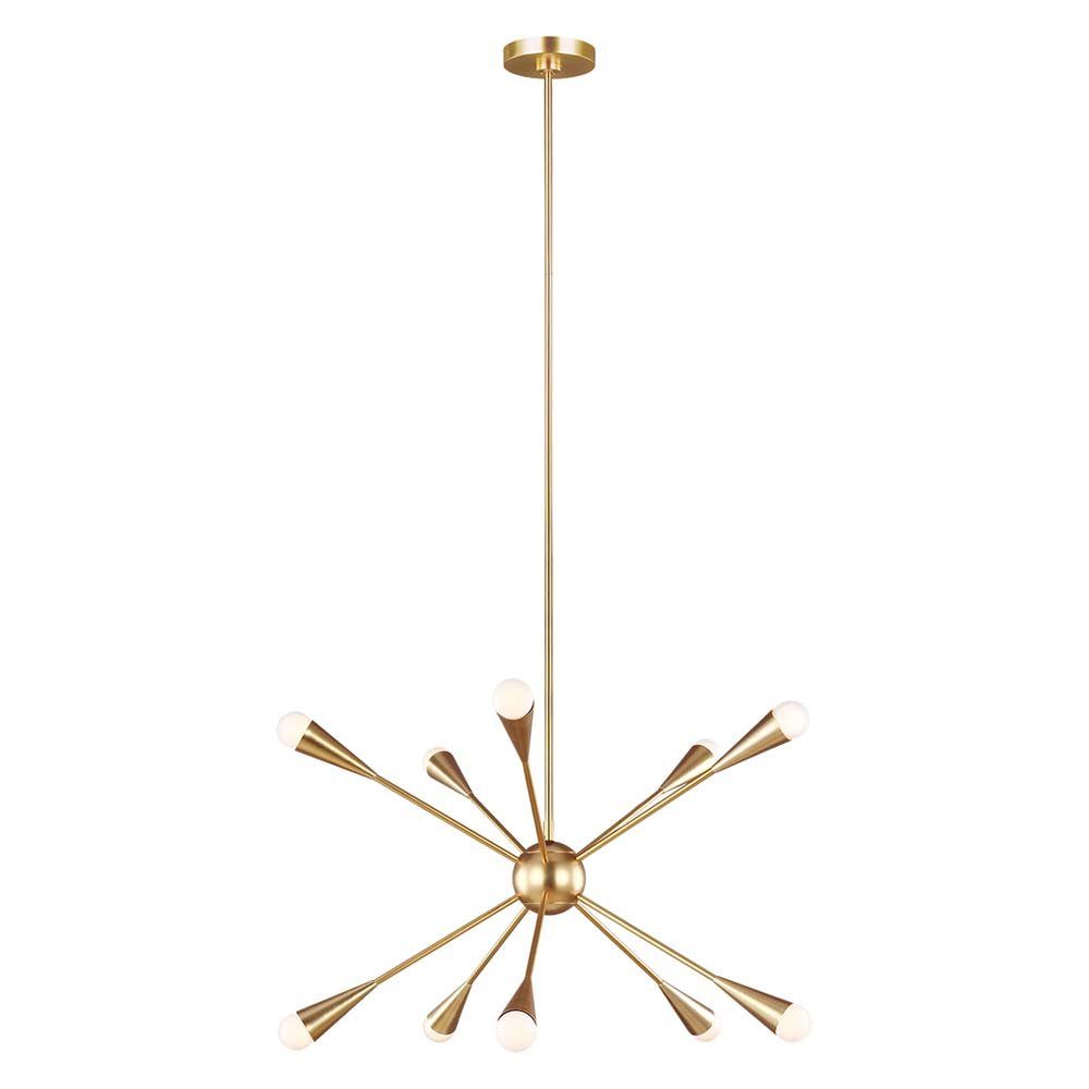 Elstead LIGHTING Kronleuchter, Leuchtmittel nicht inklusive, Kronleuchter Deckenlampe Hängelampe Sputnik Esszimmer LED 10 Flammig