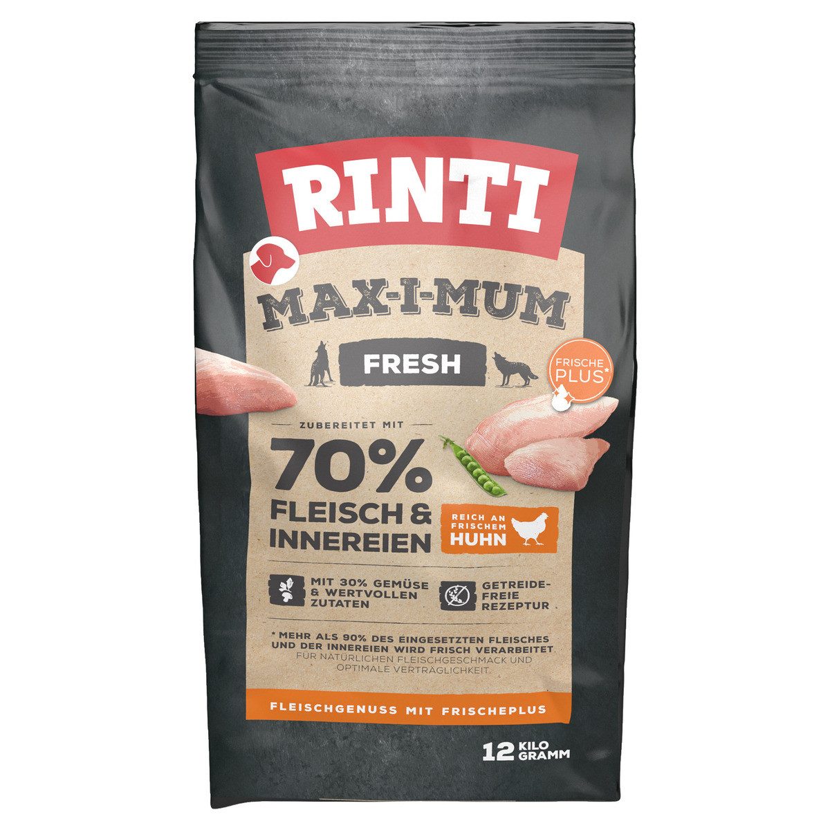 Rinti MAX-I-MUM Huhn 12 kg, Trockenfutter für: Hund