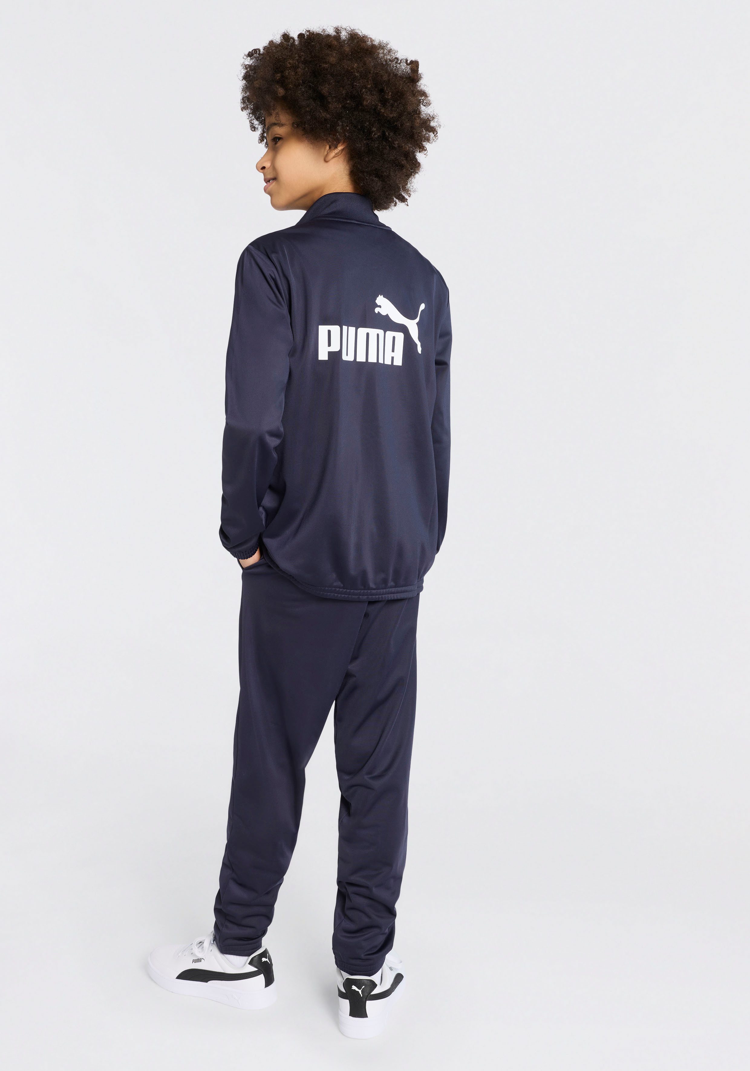 PUMA Trainingsanzug POLY SUIT B (2-tlg), zweiteiliges Set mit Jacke und Hose, für Jugendliche, Regular Fit