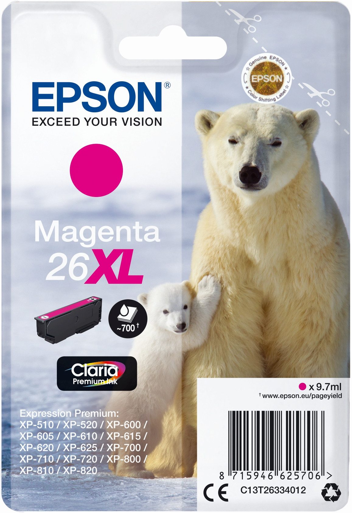 Tintenpatrone Epson T2633 magenta (10 Stück) Nachfülltinte
