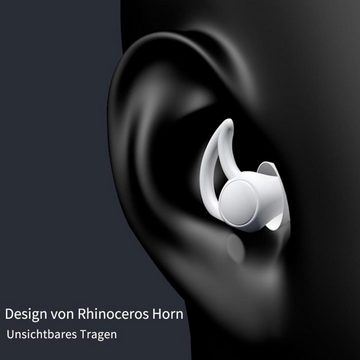 Rnemitery Gehörschutzstöpsel Ohrstöpsel zum Schlafen Silikon Gehörschutz Ohrstöpsel mit Alubehälter