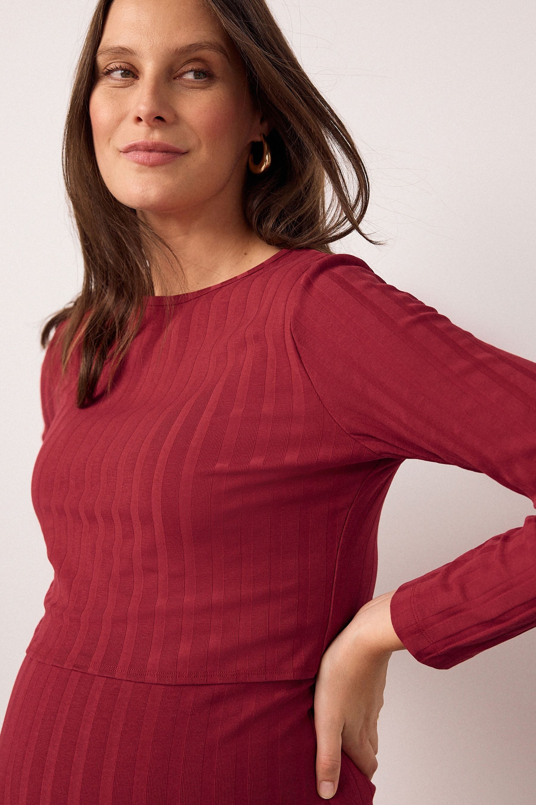 Next Umstandskleid Langärmeliges Stillkleid, Umstandsmode (1-tlg) – Bild 4 von 5